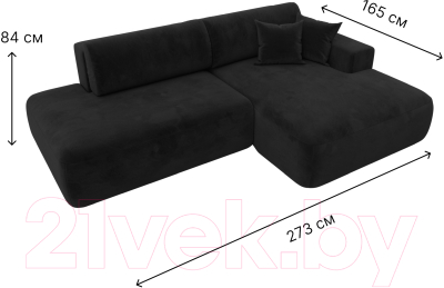 Диван угловой Лига Диванов Лига-36 НПБ правый / 121414