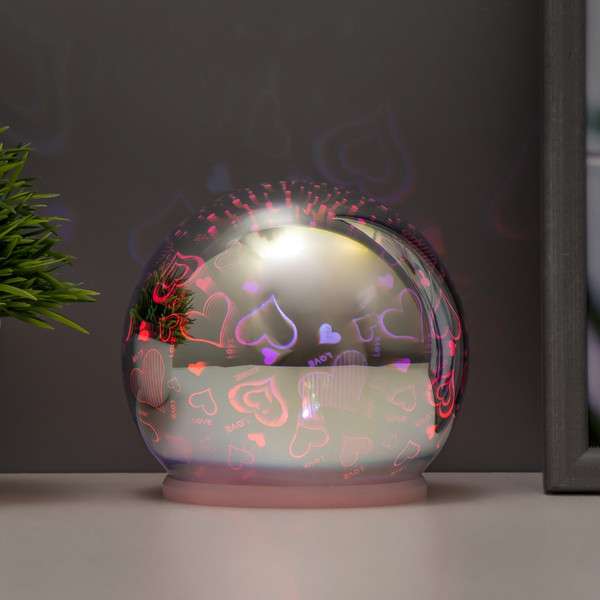 Ночник Risalux Зеркальный шар любовь / 9561410