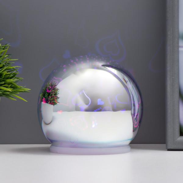 Ночник Risalux Зеркальный шар любовь / 9561410