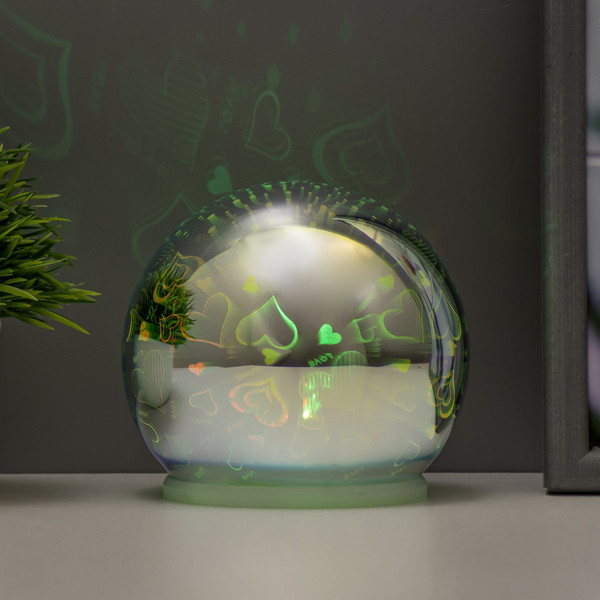 Ночник Risalux Зеркальный шар любовь / 9561410