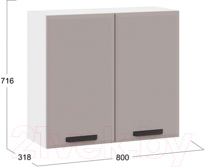 Шкаф навесной для кухни ТриЯ Тиана 1В8