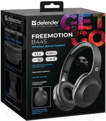 Беспроводные наушники Defender FreeMotion B445 / 63445