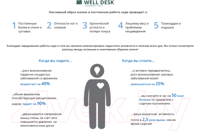 Письменный стол WellDesk WDЕ Flagman 139.5x80x1.8
