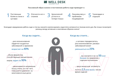 Письменный стол WellDesk WDЕ Flagman 139.5x80x1.8