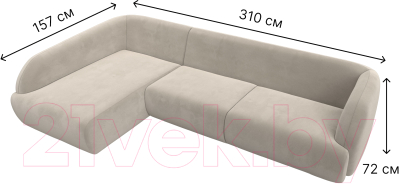 Диван угловой Лига Диванов Лига-041 левый / 122179L