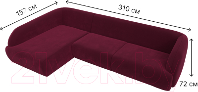 Диван угловой Лига Диванов Лига-041 левый / 122183L