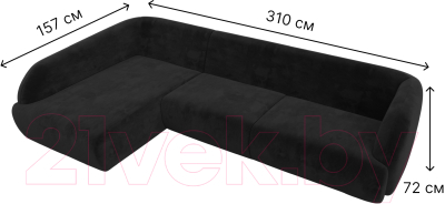Диван угловой Лига Диванов Лига-041 левый / 122191L