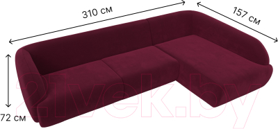 Диван угловой Лига Диванов Лига-041 правый / 122183