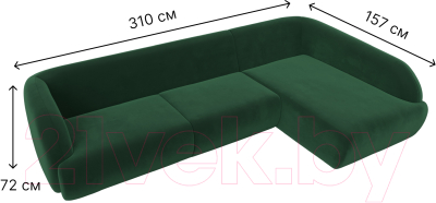 Диван угловой Лига Диванов Лига-041 правый / 122188