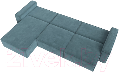 Диван угловой Лига Диванов Прага Классик лонг левый / 121061L