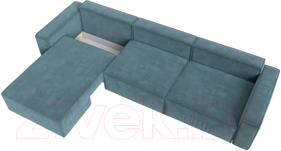 Диван угловой Лига Диванов Прага Классик лонг левый / 121061L