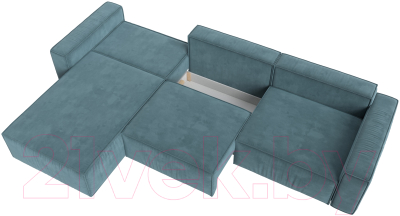 Диван угловой Лига Диванов Прага Классик лонг левый / 121061L