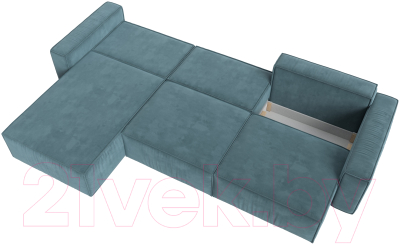 Диван угловой Лига Диванов Прага Классик лонг левый / 121061L