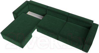 Диван угловой Лига Диванов Прага Классик лонг левый / 121063L