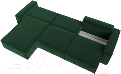 Диван угловой Лига Диванов Прага Классик лонг левый / 121063L