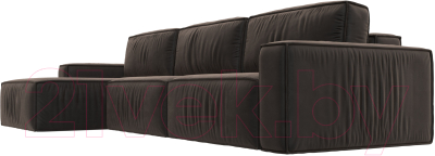 Диван угловой Лига Диванов Прага Классик лонг левый / 121064L