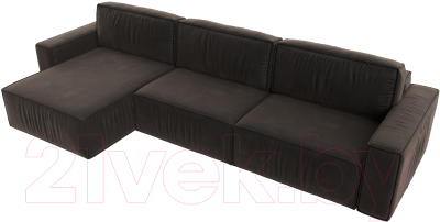 Диван угловой Лига Диванов Прага Классик лонг левый / 121064L