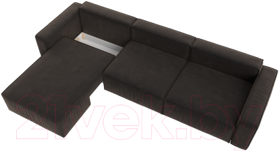 Диван угловой Лига Диванов Прага Классик лонг левый / 121064L