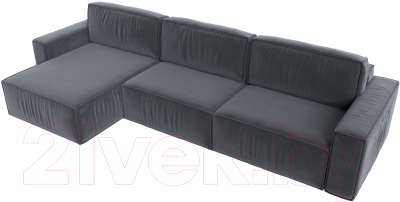 Диван угловой Лига Диванов Прага Классик лонг левый / 121065L