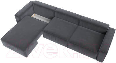 Диван угловой Лига Диванов Прага Классик лонг левый / 121065L