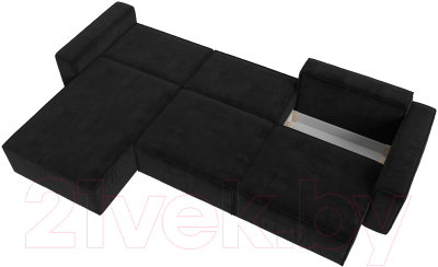 Диван угловой Лига Диванов Прага Классик лонг левый / 121067L