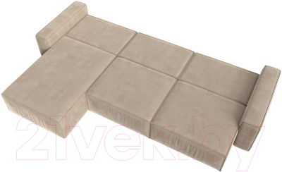 Диван угловой Лига Диванов Прага Классик лонг левый / 121060L