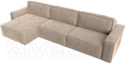 Диван угловой Лига Диванов Прага Классик лонг левый / 121060L