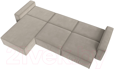 Диван угловой Лига Диванов Прага Классик лонг левый / 121068L