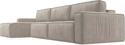 Диван угловой Лига Диванов Прага Классик лонг левый / 121068L