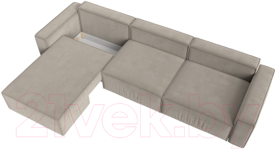 Диван угловой Лига Диванов Прага Классик лонг левый / 121068L