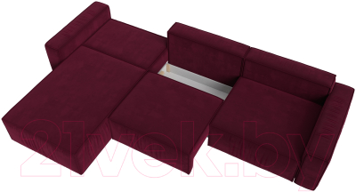 Диван угловой Лига Диванов Прага Классик лонг левый / 121069L