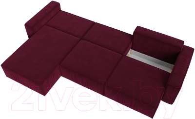 Диван угловой Лига Диванов Прага Классик лонг левый / 121069L