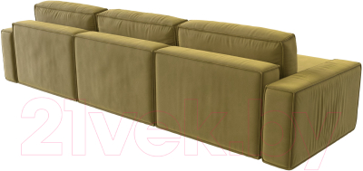 Диван угловой Лига Диванов Прага Классик лонг левый / 121070L