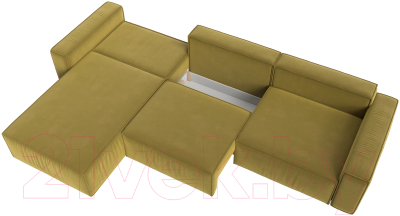 Диван угловой Лига Диванов Прага Классик лонг левый / 121070L