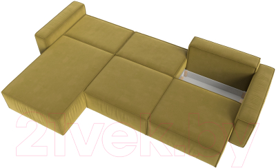 Диван угловой Лига Диванов Прага Классик лонг левый / 121070L