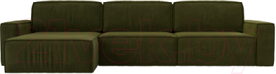Диван угловой Лига Диванов Прага Классик лонг левый / 121071L