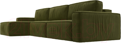 Диван угловой Лига Диванов Прага Классик лонг левый / 121071L