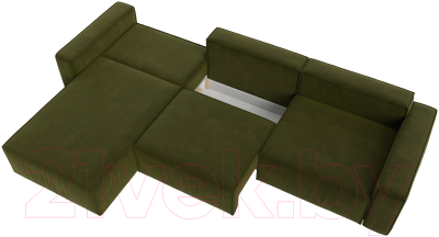 Диван угловой Лига Диванов Прага Классик лонг левый / 121071L