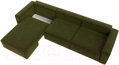 Диван угловой Лига Диванов Прага Классик лонг левый / 121071L