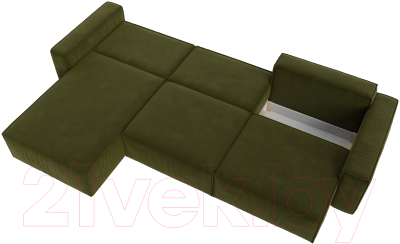 Диван угловой Лига Диванов Прага Классик лонг левый / 121071L