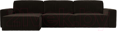 Диван угловой Лига Диванов Прага Классик лонг левый / 121073L