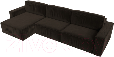 Диван угловой Лига Диванов Прага Классик лонг левый / 121073L