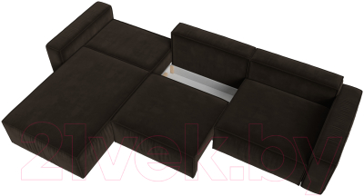 Диван угловой Лига Диванов Прага Классик лонг левый / 121073L