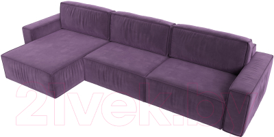 Диван угловой Лига Диванов Прага Классик лонг левый / 121074L