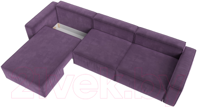 Диван угловой Лига Диванов Прага Классик лонг левый / 121074L