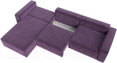 Диван угловой Лига Диванов Прага Классик лонг левый / 121074L