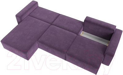 Диван угловой Лига Диванов Прага Классик лонг левый / 121074L