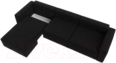 Диван угловой Лига Диванов Прага Классик лонг левый / 121076L