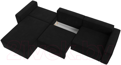 Диван угловой Лига Диванов Прага Классик лонг левый / 121076L