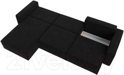 Диван угловой Лига Диванов Прага Классик лонг левый / 121076L